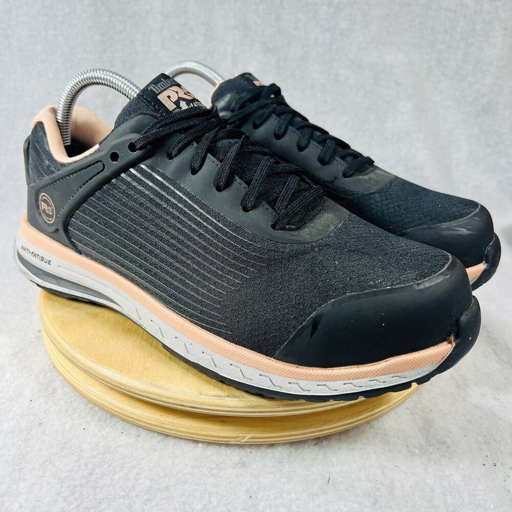 Timberland PRO Women’s Size‎ 10 Drivetrain Composite Toe Work Shoes Black Pink